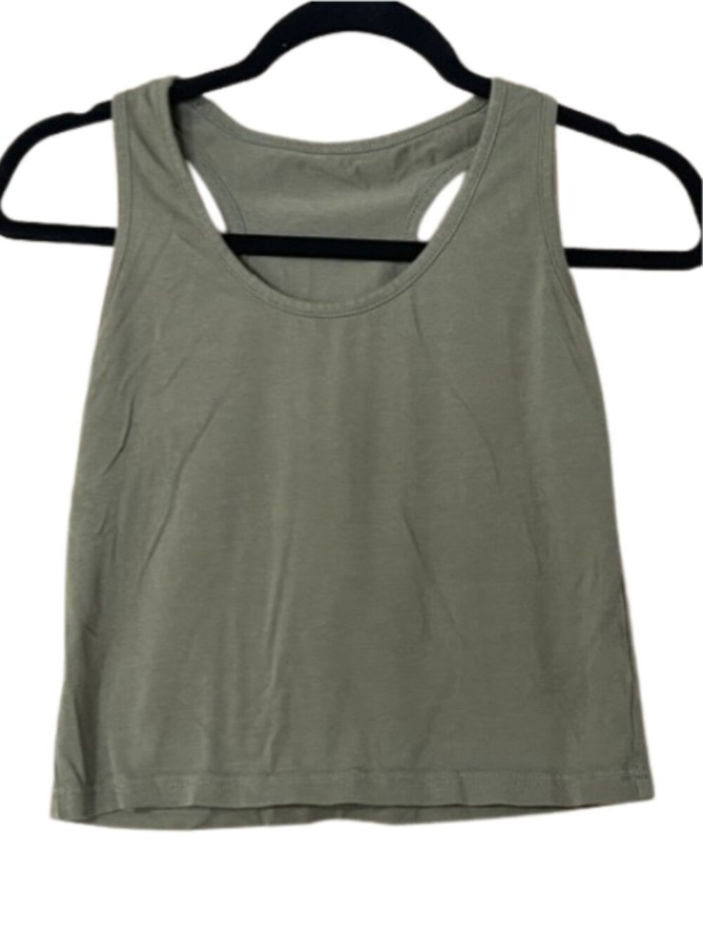 Olive Green cropped tank size XL